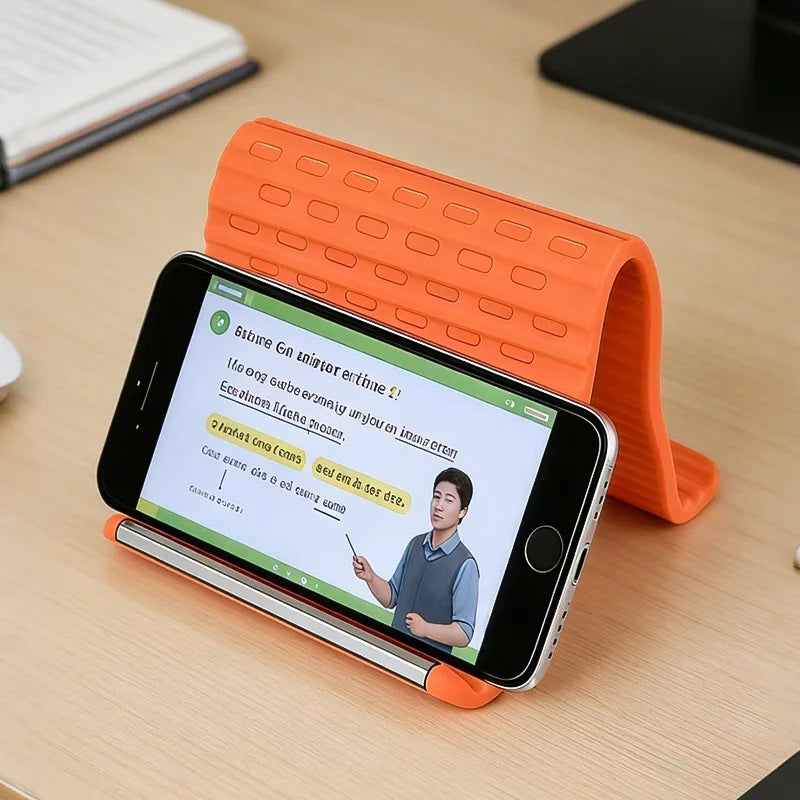 Creative Deformable Lazy Stand, Flexible Folding Silicone Holder for Phones, Tablets, and Laptops - 2026 New Model 副图