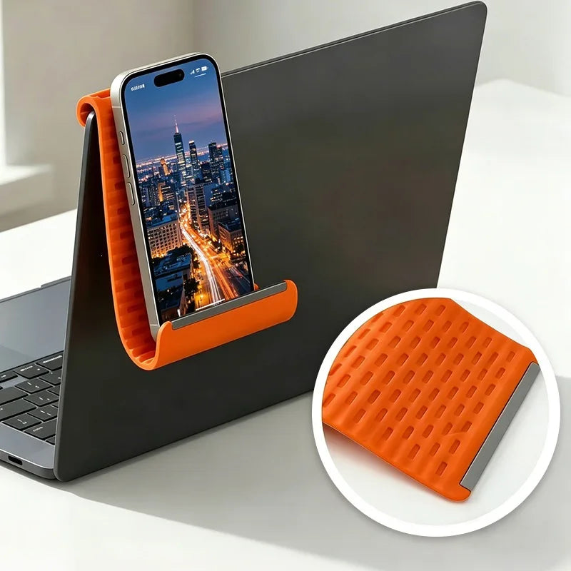 Creative Deformable Lazy Stand, Flexible Folding Silicone Holder for Phones, Tablets, and Laptops - 2026 New Model 主图
